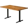 1.5m 8-Seater Stained Rustic Café Bistro Restaurant Table Handmade (2 legs)
