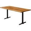 1.8m 8-Seater Stained Rustic Café Bistro Restaurant Table Handmade (2 Legs)