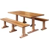 1.8m Dining Table Bench Set
