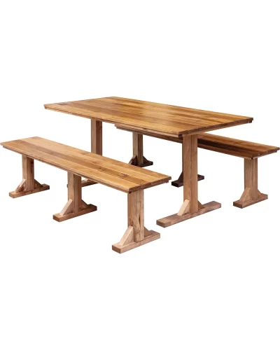 1.8m Dining Table Bench Set