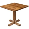 Square Stained Rustic Café Bistro Table Handmade (2)